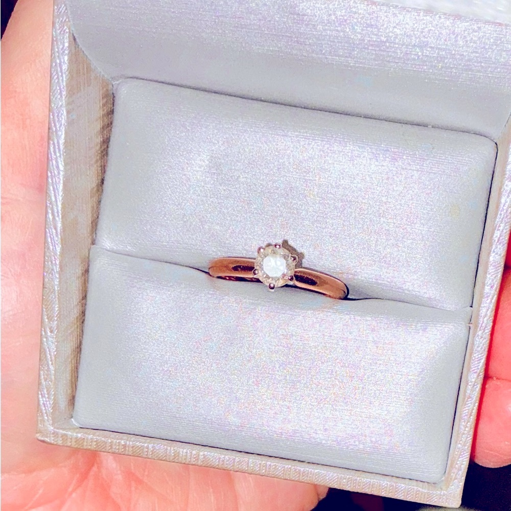 Zales 1/2 CT 💍 Diamond Solitaire 14K Yellow Gold 💎 FINAL MARKDOWN - Picture 4 of 16